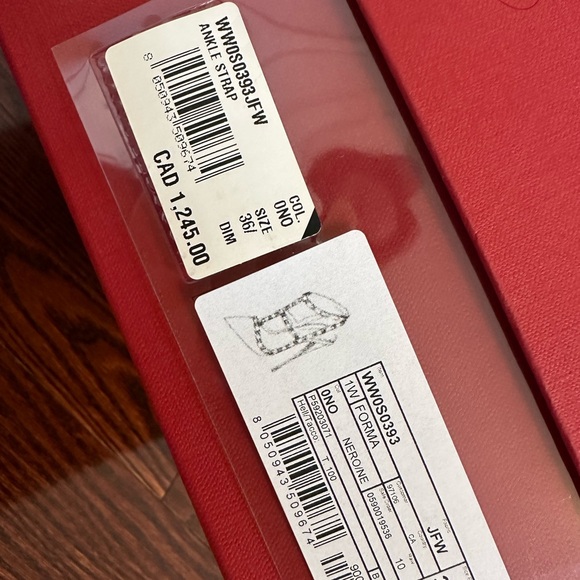 VALENTINO GARAVANI
Black Sparkle Rockstud Ankle Strap Heels - Picture 6 of 6